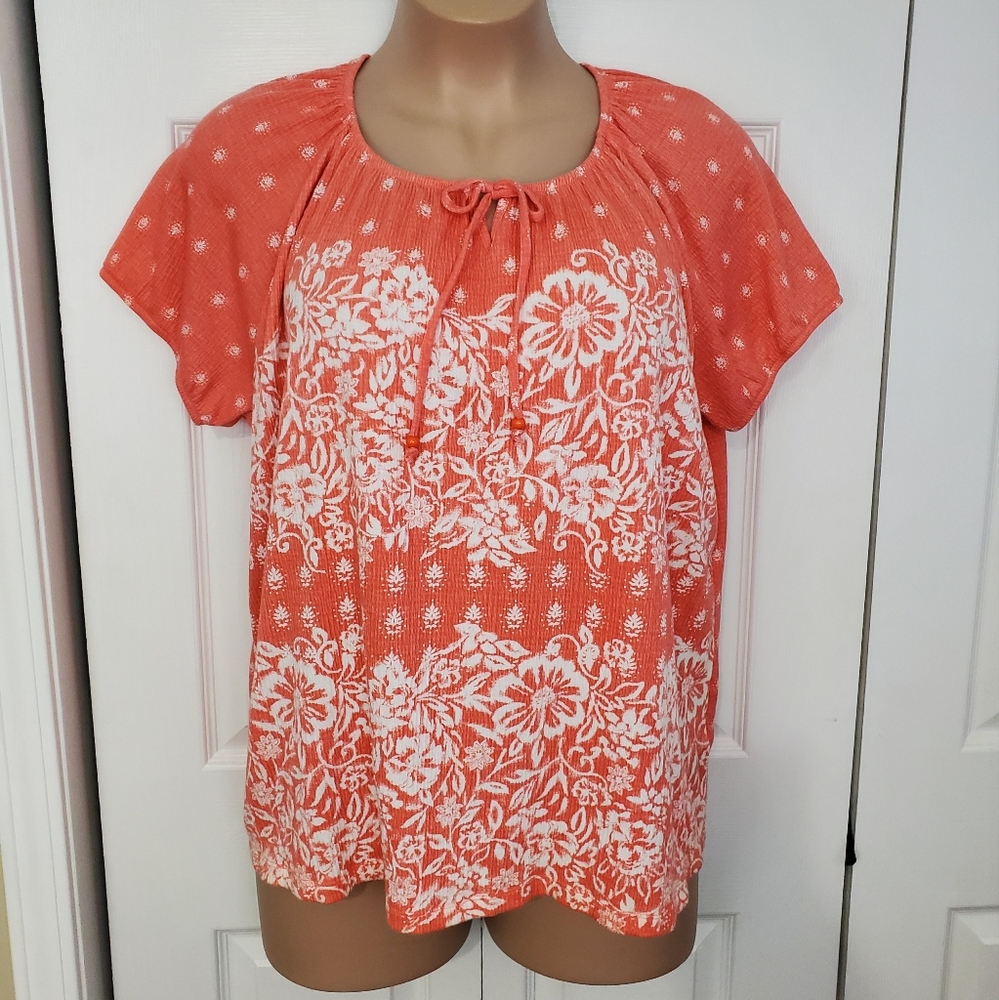 Laura Scott Floral Boho Top